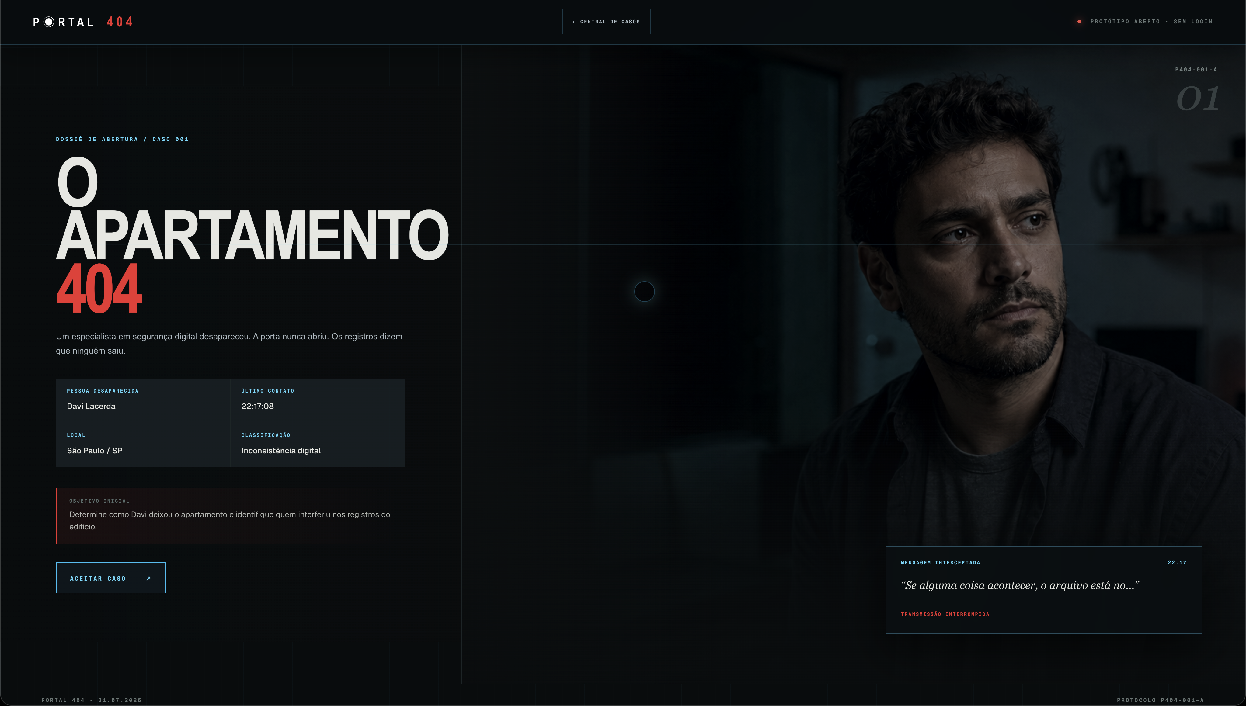 Central de investigação do Portal 404