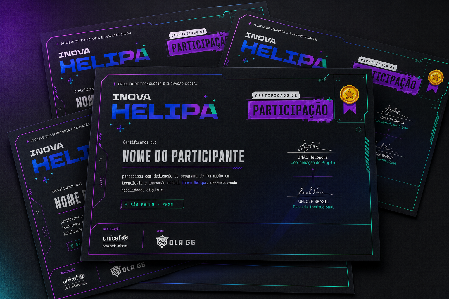 Certificados do Helipa Games